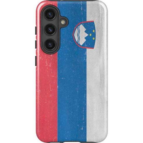 Slovenia Flag Distressed Galaxy S25 Impact Case